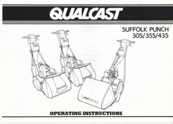 Qualcast Suffolk Punch 30S/35S/43S Operating Instructions